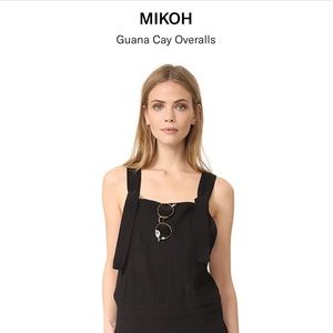 Mikoh Swimwear Black Overalls